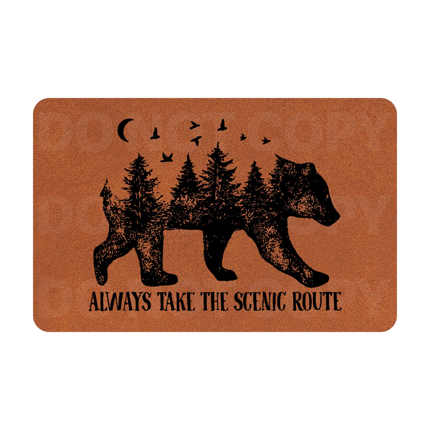 Always Take The Scenic Route Leatherette Patch