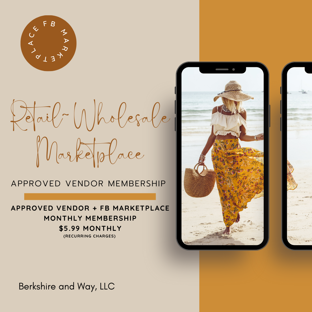 Approved Vendor + FB Marketplace Membership (Monthly)