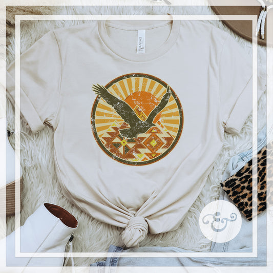 Aztec Bird Sublimation Transfer (6618357694542)