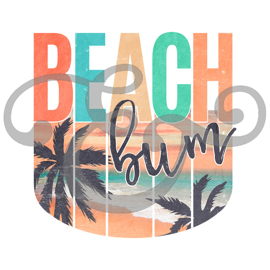 Beach Bum Sublimation Transfer (6699435229262)