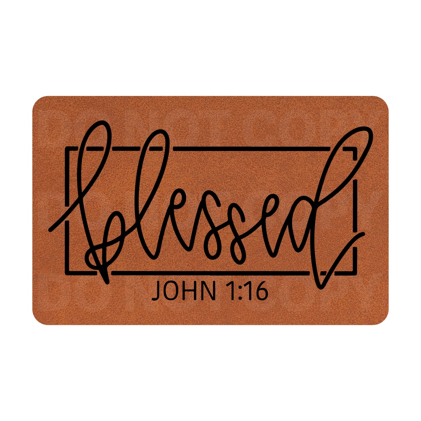 Blessed John 1:16 Leatherette Patch