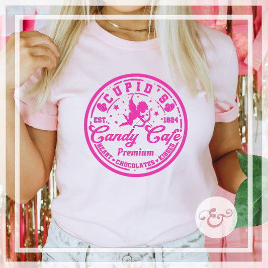 Cupid's Candy Cafe Screen Print Transfer (Low Heat Formula)