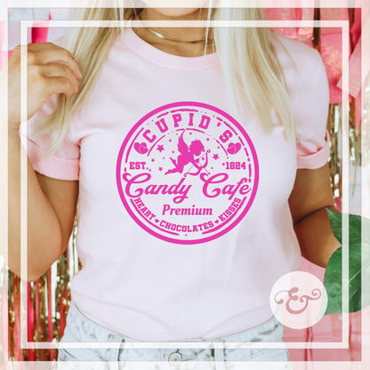 Cupid's Candy Cafe Sublimation Transfer