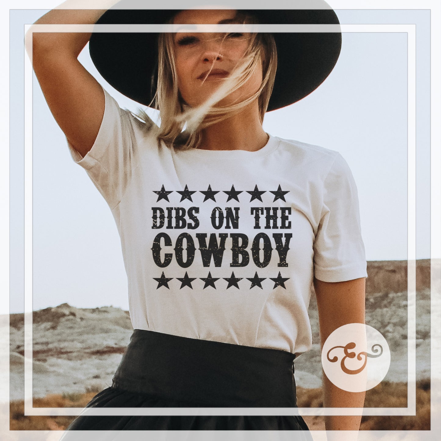 Dibs On The Cowboy Screen Print Transfer (Low Heat Formula)