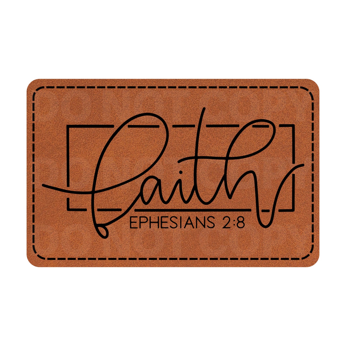 Faith Ephensians 2:8 Leatherette Patch