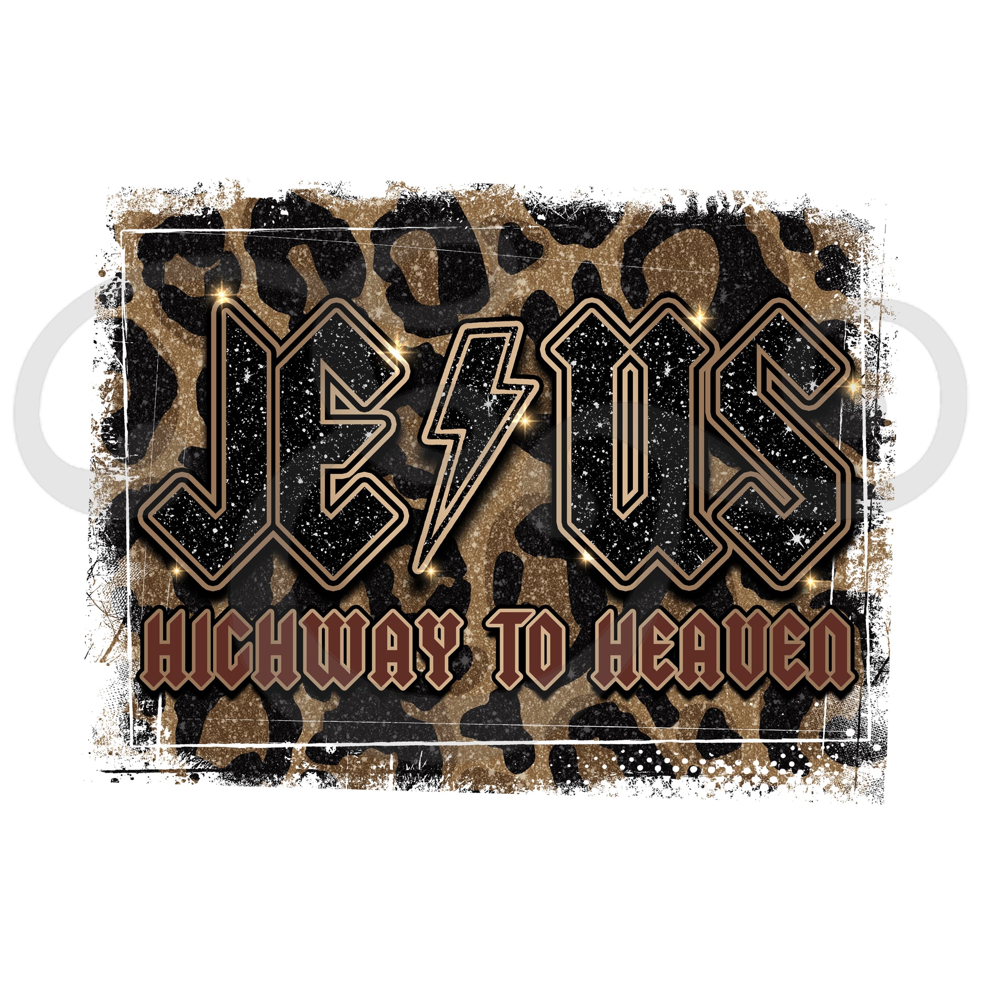 Jesus Highway To Heaven Screen Print Transfer (4902038372430)