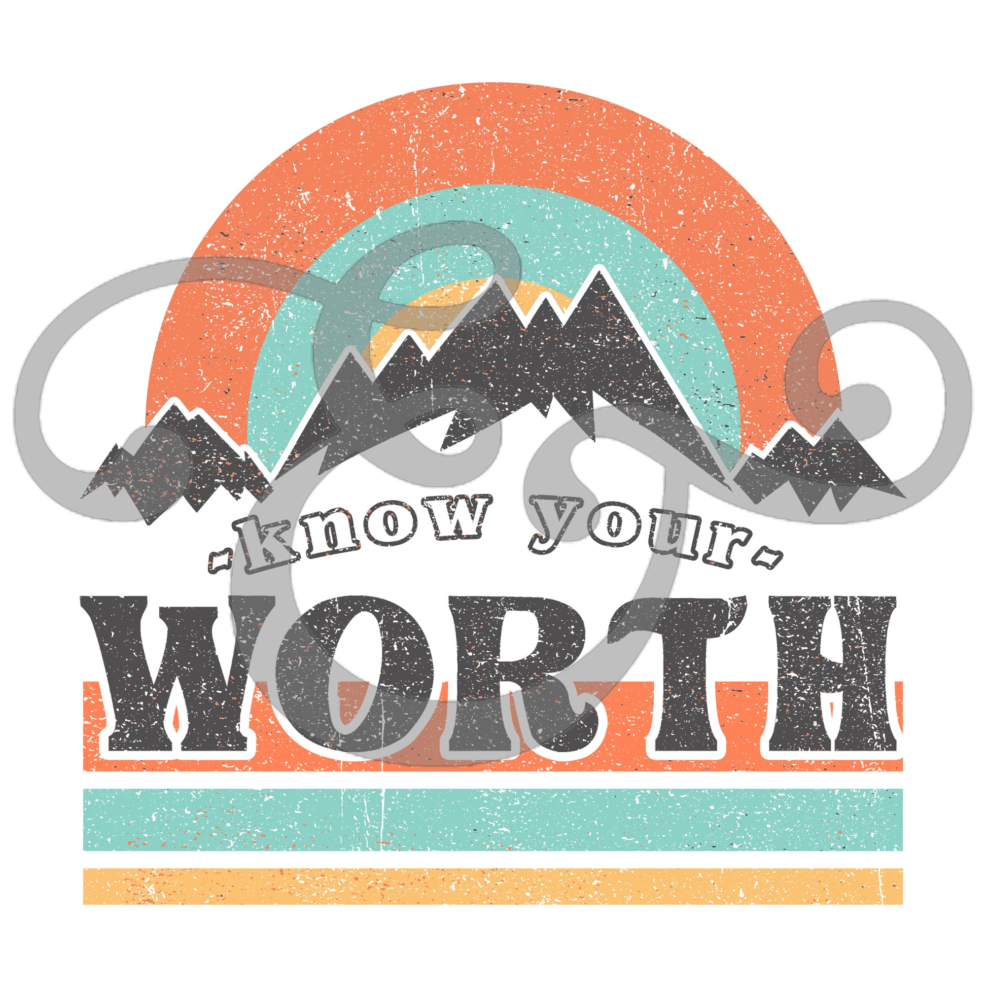 Know Your Worth Sublimation Transfer (6652691284046)