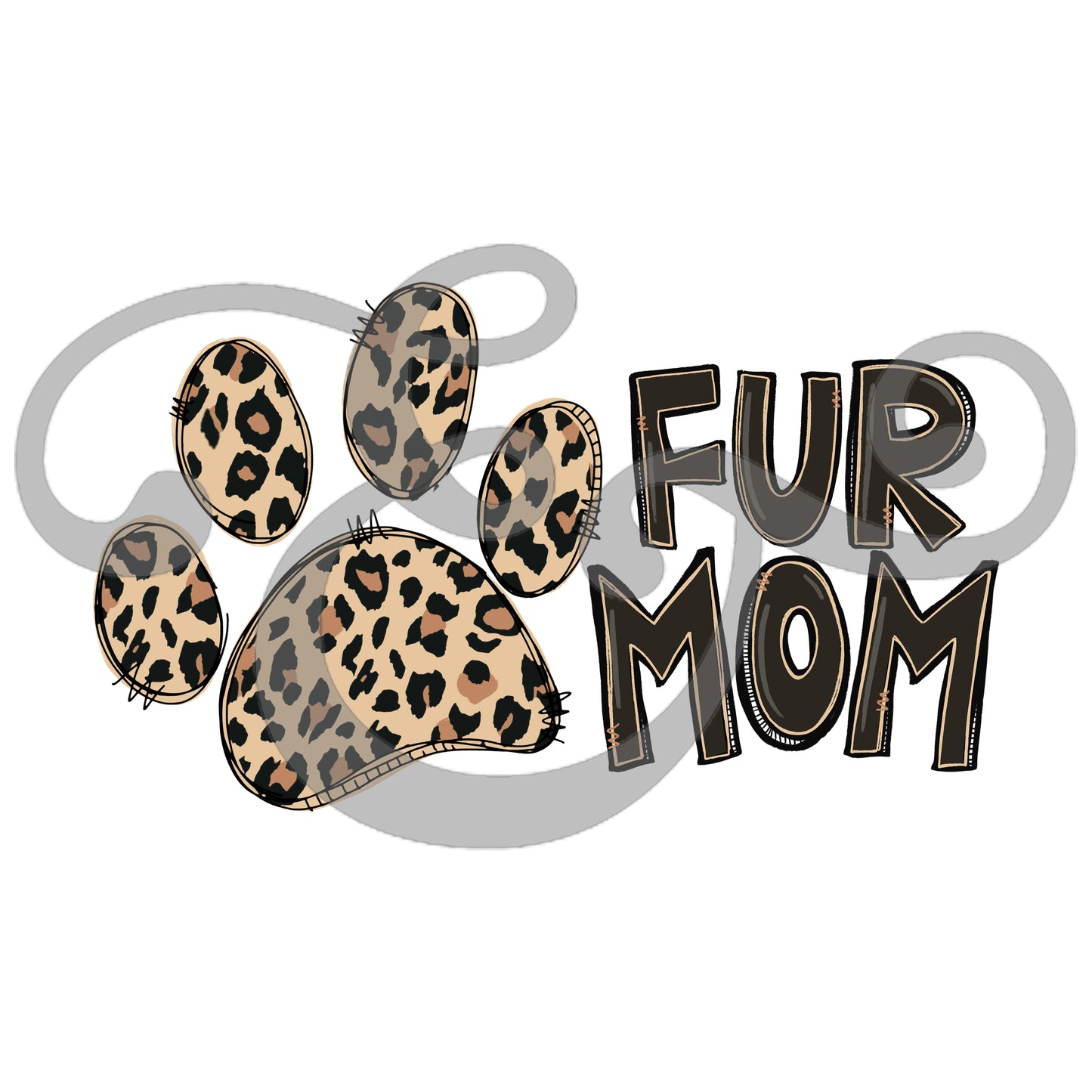 Leopard Fur Mom Sublimation Transfer (6652672671822)