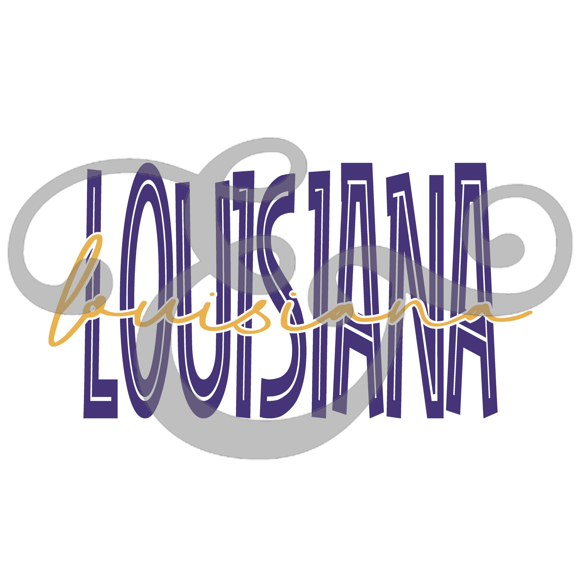 Louisiana Screen Print Transfer (Low Heat Formula) (6717452124238)