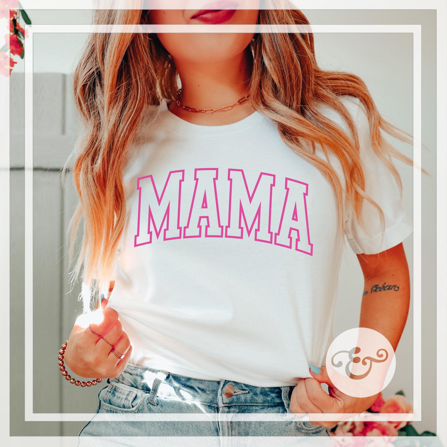 Mama-Hot Pink-Sublimation Transfer