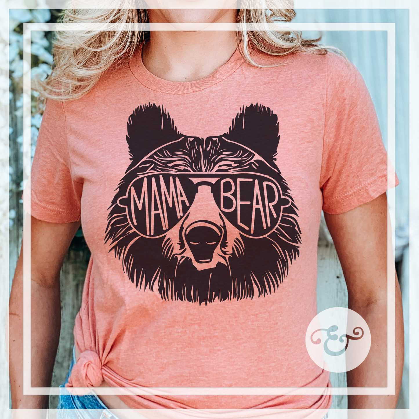 Mama Bear Screen Print Transfer (Vintage Ink Formula) (6591460835406)