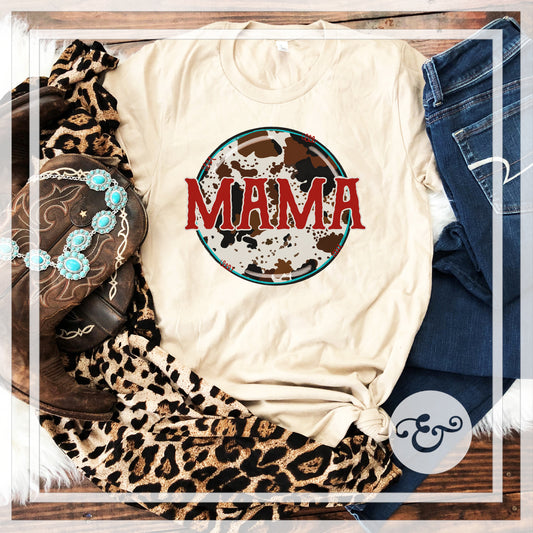 Mama Screen Print Transfer (Cowhide) (4933380079694)