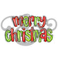 Merry Christmas Screen Print Transfer (Low Heat Formula) (6657126367310)