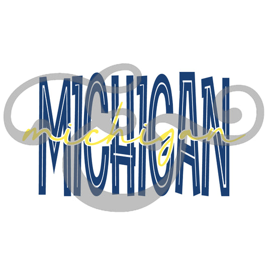 Michigan Screen Print Transfer (Low Heat Formula) (6717452484686)