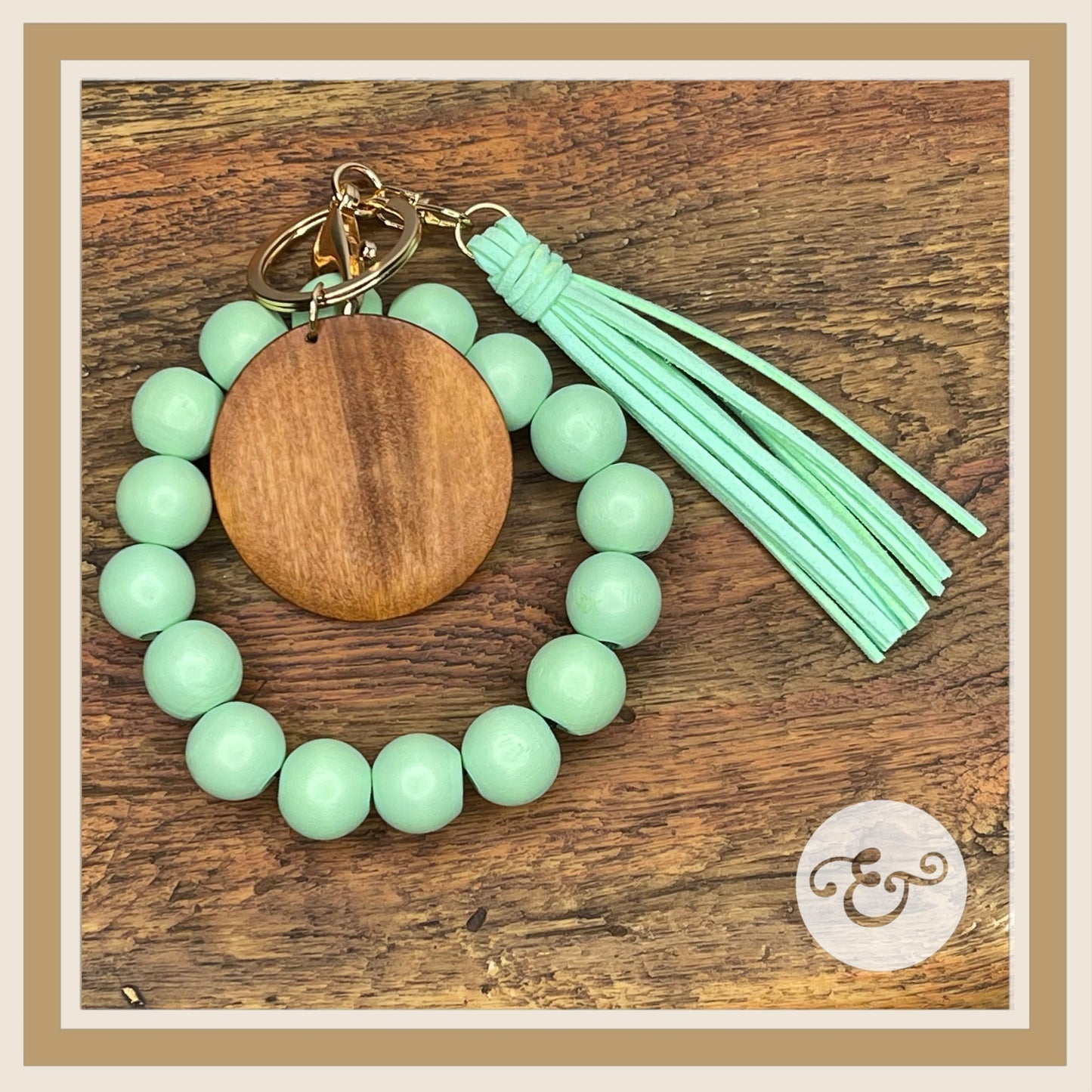 Wooden Bead Wristlets With Suede Tassel (6688691257422) (6688719405134) (6688894517326) (6688895270990) (6688896057422) (6688897171534) (6688898613326)