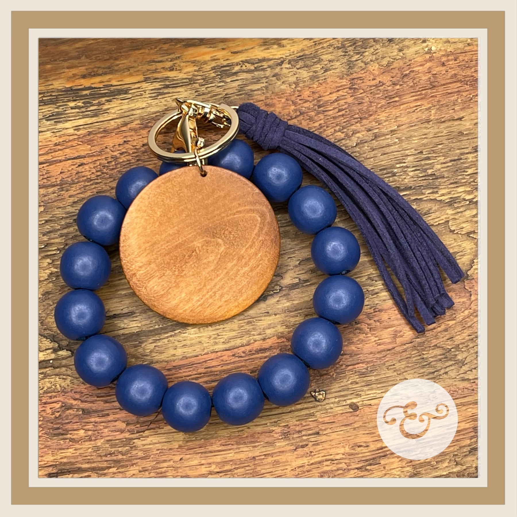 Wooden Bead Wristlets With Suede Tassel (6688691257422) (6688719405134) (6688894517326) (6688895270990) (6688896057422) (6688897171534) (6688898613326)
