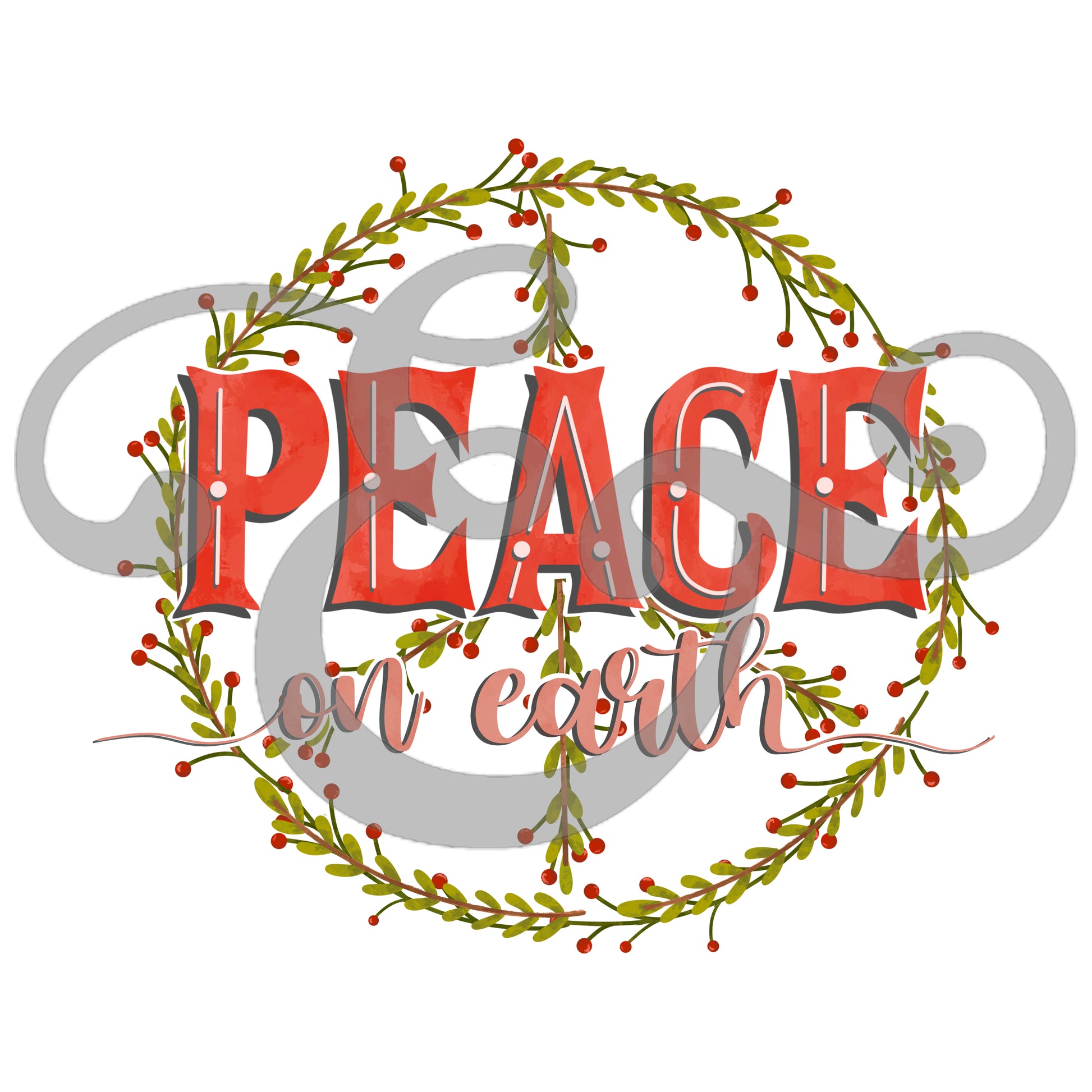 Peace On Earth Sublimation Transfer (6643311706190)