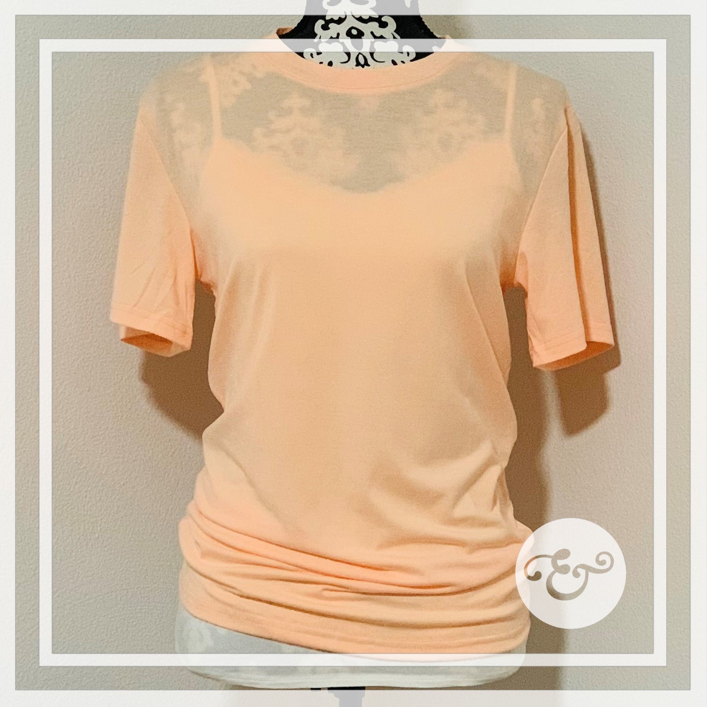 Orange Sherbet Sublimation T-Shirt (6619719303246)