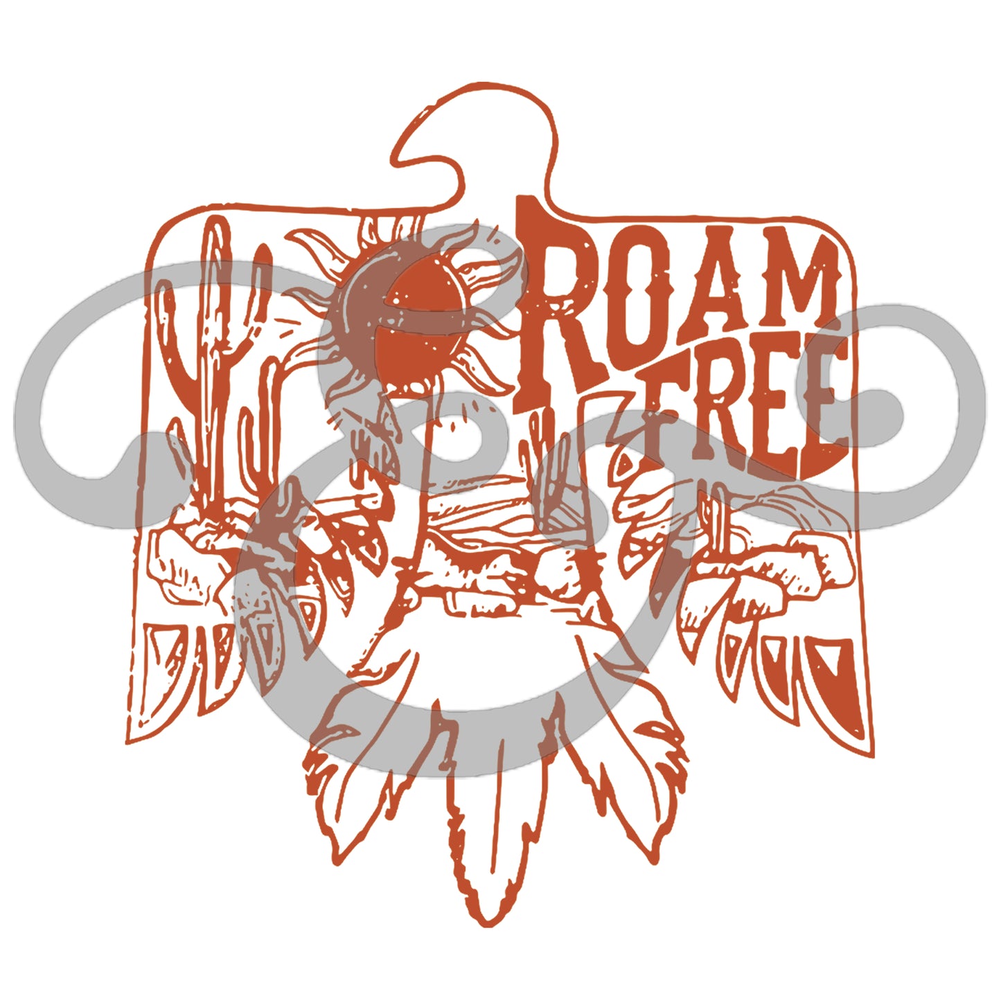 Roam Free-Texas Orange-Sublimation Transfer (6551421517902)