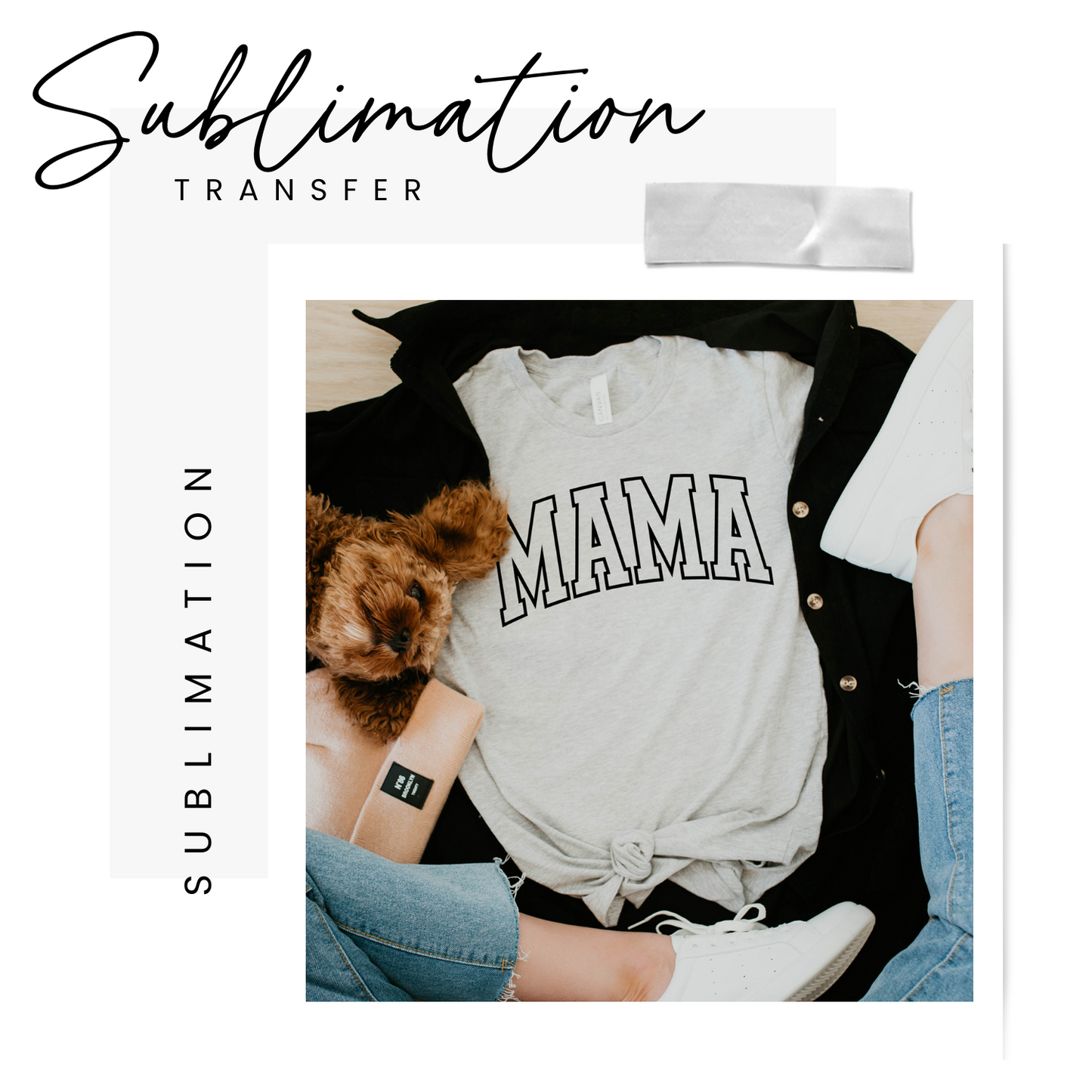 Mama-Black-Sublimation Transfer