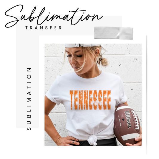 Tennessee-Distressed Sublimation Transfer